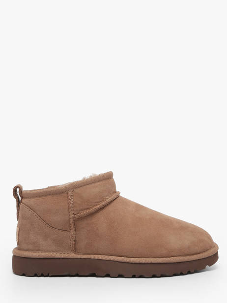 Boots Classic Ultra Mini Uit Leder Ugg Bruin accessoires - 01116109